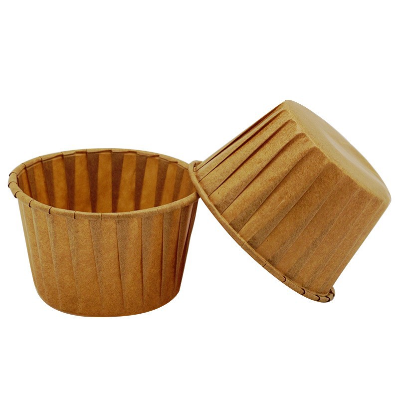White natural color Muffin paper cup cake cup roll-up paper cup baking cup baking tools manufacturers shipped