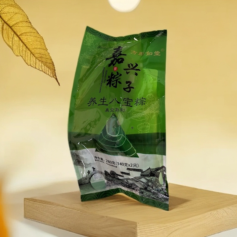 Jiaxing zongzi meat dumplings 140 double postage grain classic egg yolk fresh meat jujube bean paste dumplings factory straight hair