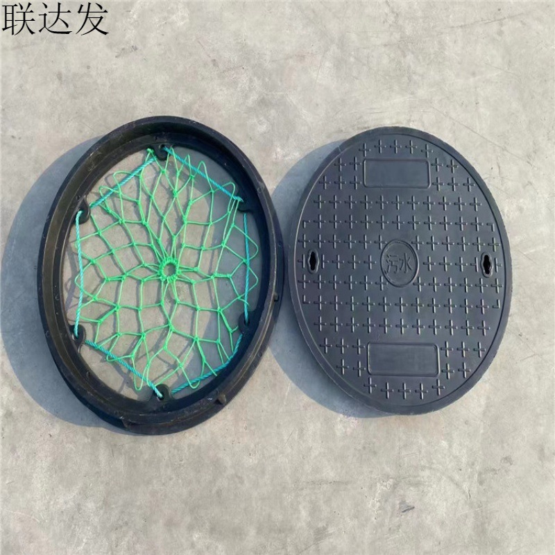 Заводской поставляемый круглый чугунный люк 600, трехсекционная чугунная крышка, крышка из нержавеющей стали, подходит для жилых районов, парков и дорог