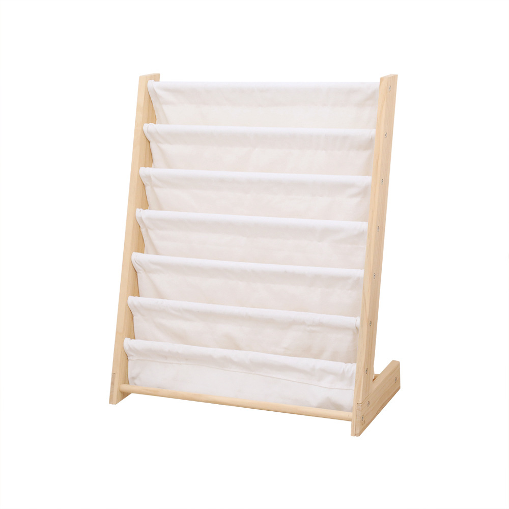 Solid wood children's picture book shelf simple floor wooden book shelf kindergarten training institution reading shelf bookshelf