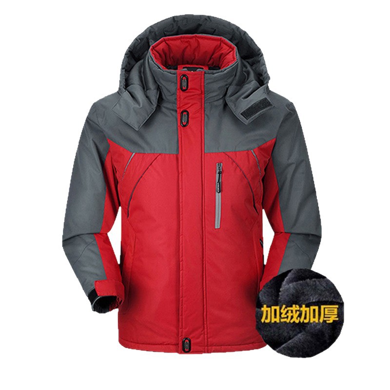 Cotton-padded coat men's fleece-lined thickened winter coat plus size cotton-padded jacket jacket men's work clothes loose cotton-padded jacket warm labor protection