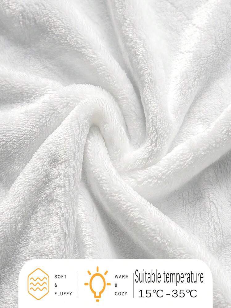 1Pc Faith Inspired Flannel Throw Blanket, Suitable for Room