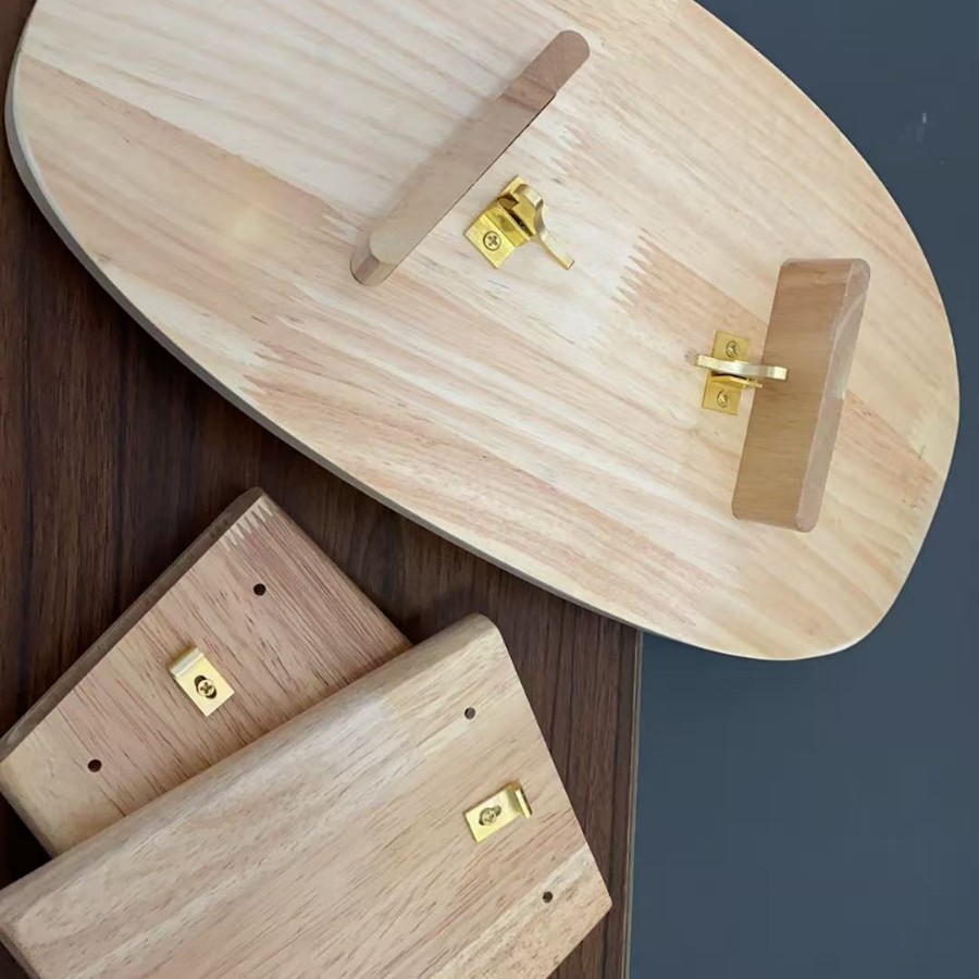 Wooden Portable Yoga Stool Wooden Meditation Chair Ergonomic Solid Wood Kneeling Stool Home Fitness