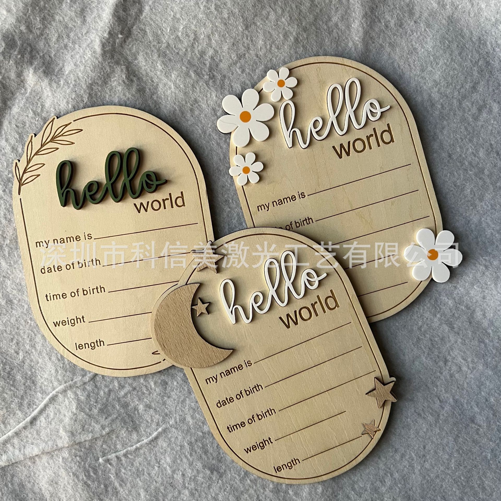 Крестовая памятная карточка для новорожденных, деревянная памятная карточка, сувенир