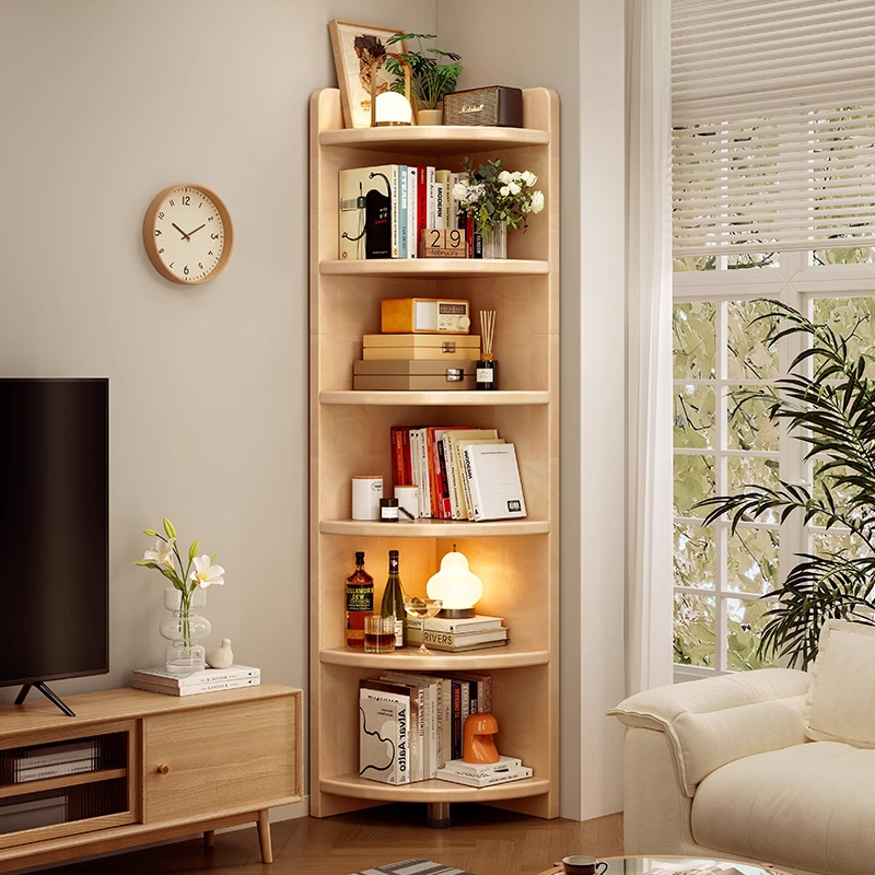 Угловой шкаф из массива дерева, треугольный, напольный, фанерный шкаф для хранения