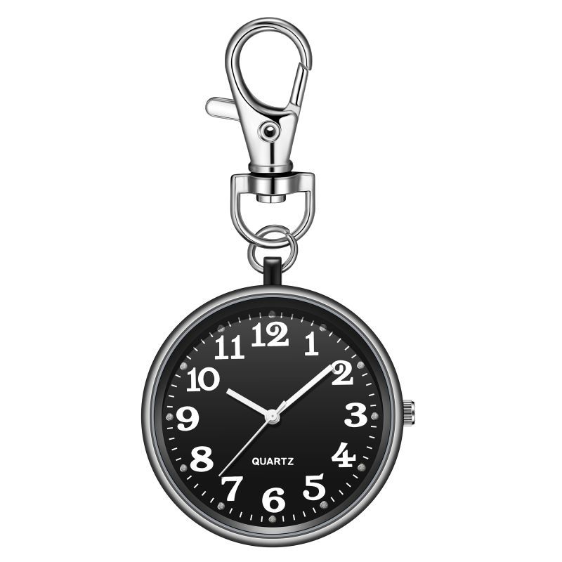 The special pocket watch for the elderly, children and students for the examination is clear and large number literal key chain hanging watch nurse watch only looks at the time