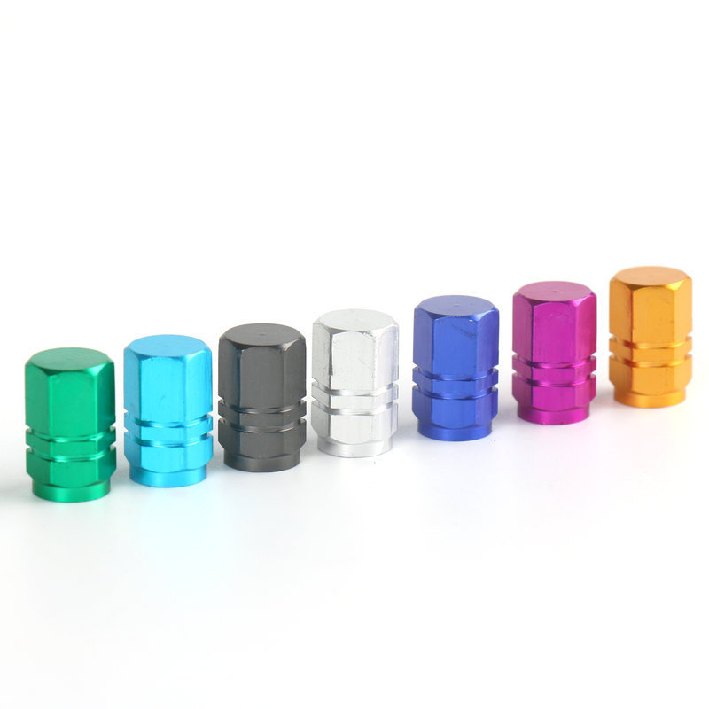 Manufacturer Car Tire Valve Cap Modified Color Aluminum Alloy Valve Cap Valve Core Cap Tire Cap Accessories