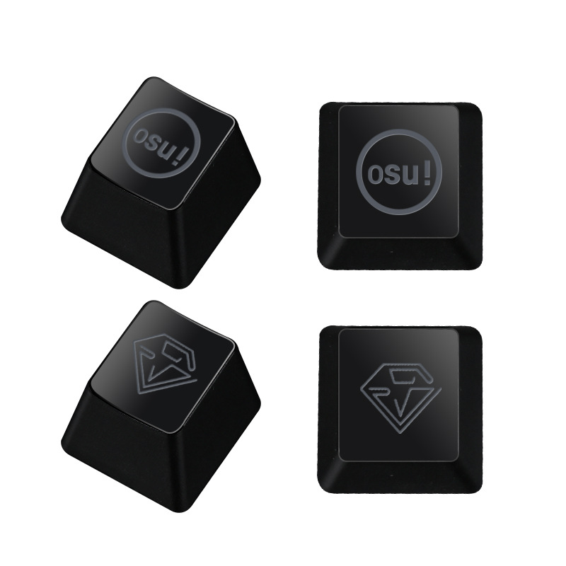 Mechanical small keyboard key cap ABS laser engraved black and white key cap single key cap custom manufacturers direct supply spot