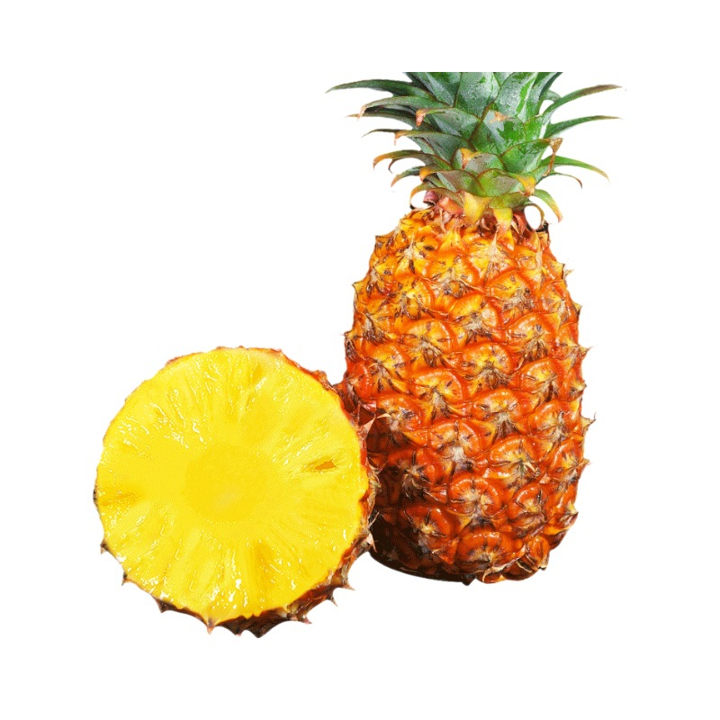 Hainan Golden Diamond Pineapple Fruit Seasonal Authentic First-Class Shredded Pineapple 5kg Large Fruits Whole Box Specialty Sweet
