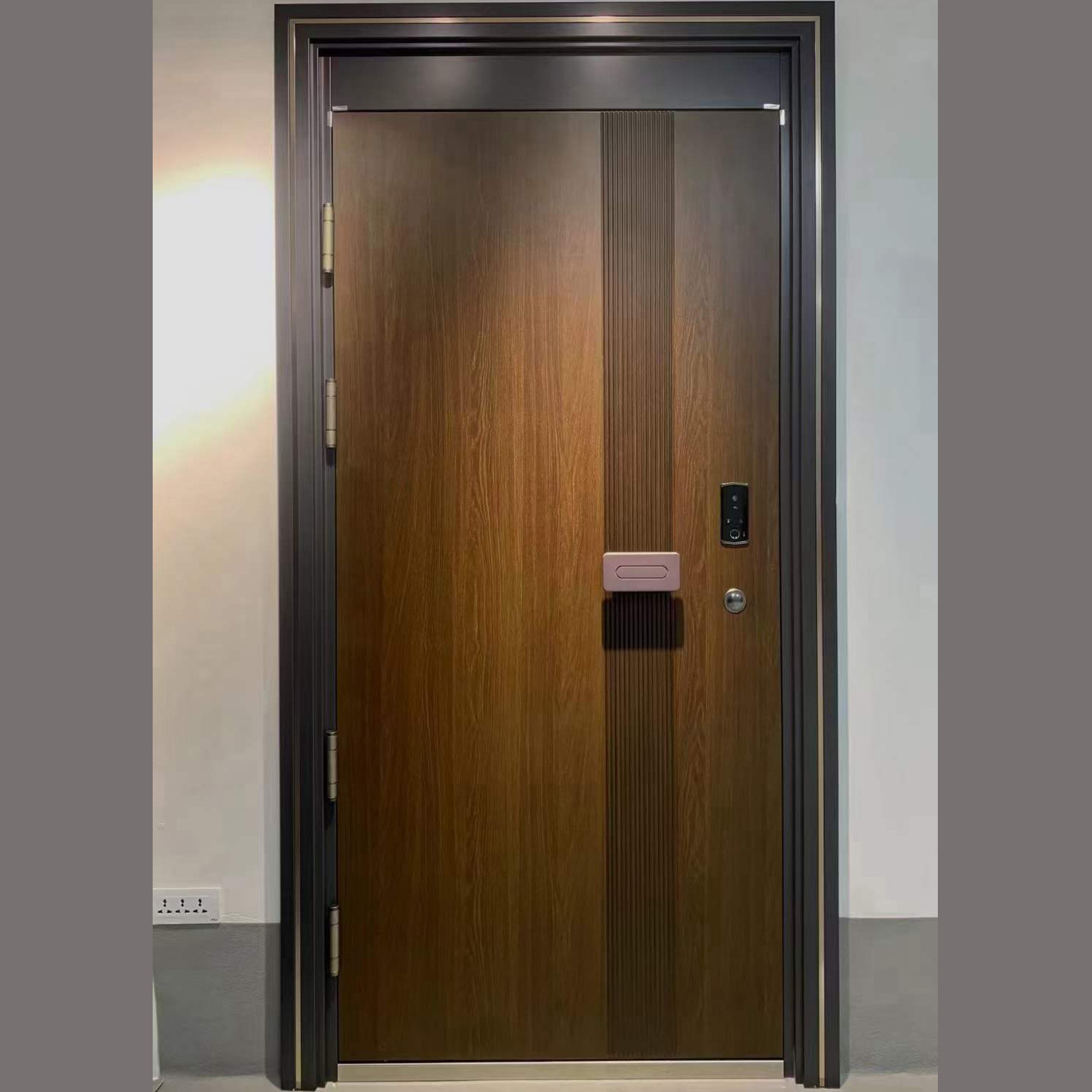 Security Anti-Theft Door, Class A, Simple Cast Aluminum Door for Home Use, Manufacturer with Nationwide Logistics and Installation, Available for Wholesale Entry-Level Doors