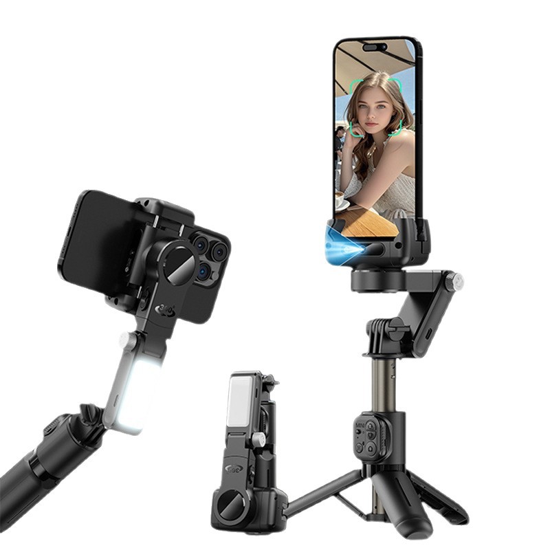 Q19 Single-Axis Stabilizer Ai Independent Lens Face Tracking Gimbal Live Streaming Shooting Anti-Shake Handheld Selfie Stick