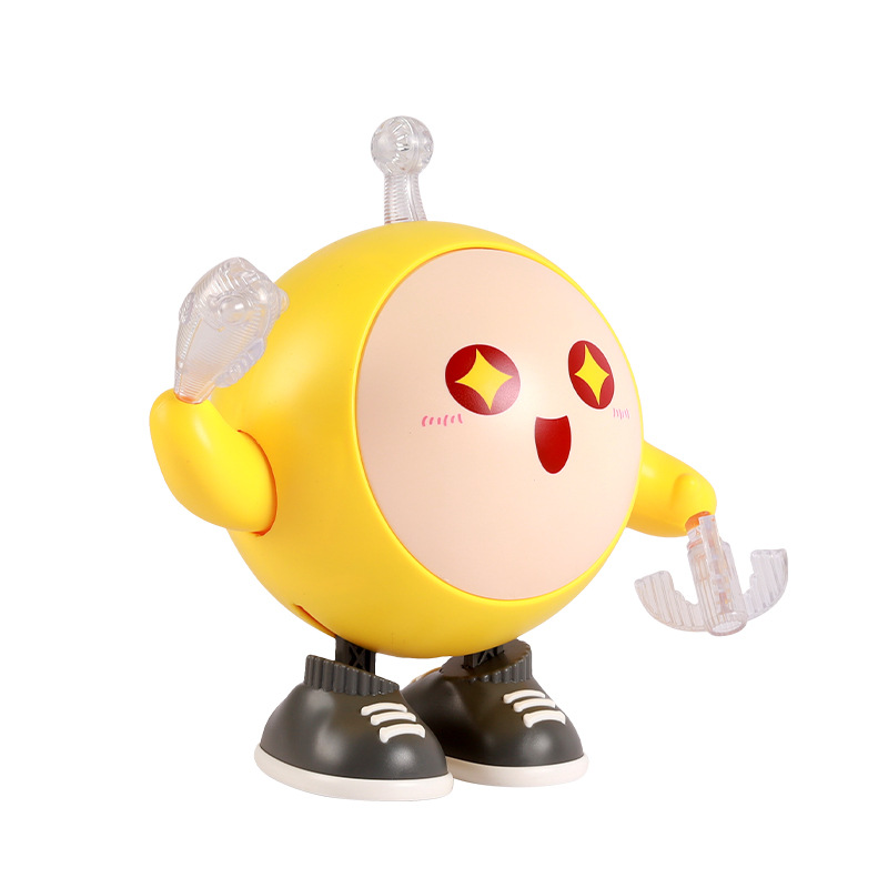 Internet Red Dancing Egg Baby Electric Light Music Doll Baby Head Up Practice Crawling Robot Children's Toy
