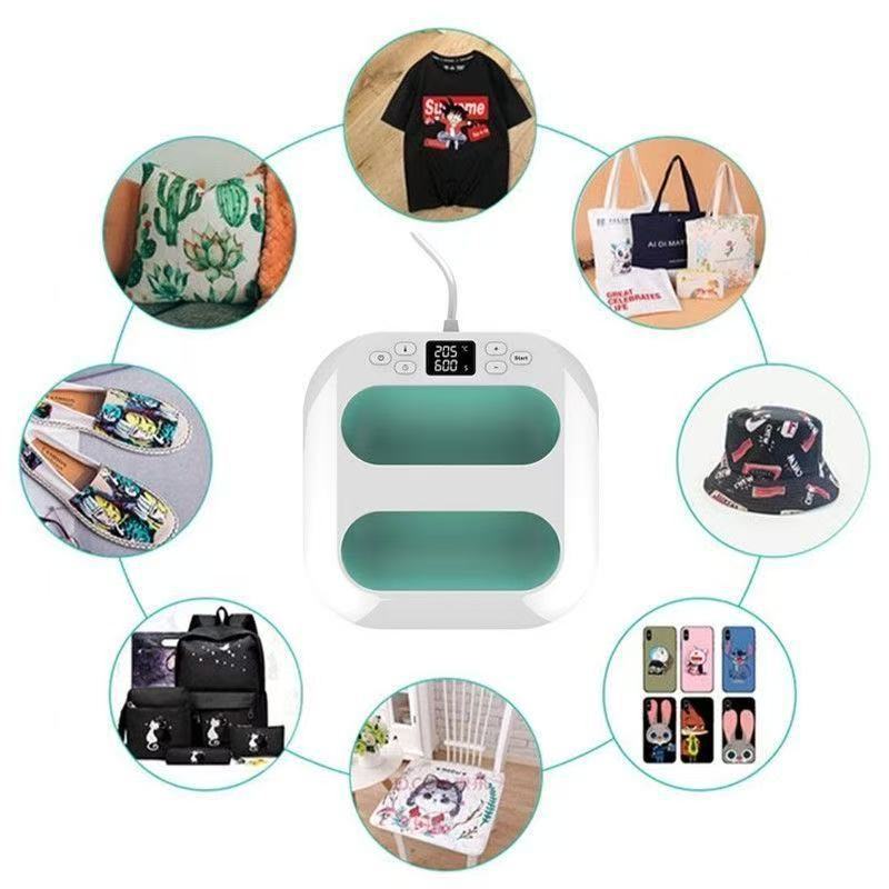 Portable Mini Handheld Heat Transfer Machine Household Small Heat Transfer Machine DIY Clothing Printing Heat Press Machine