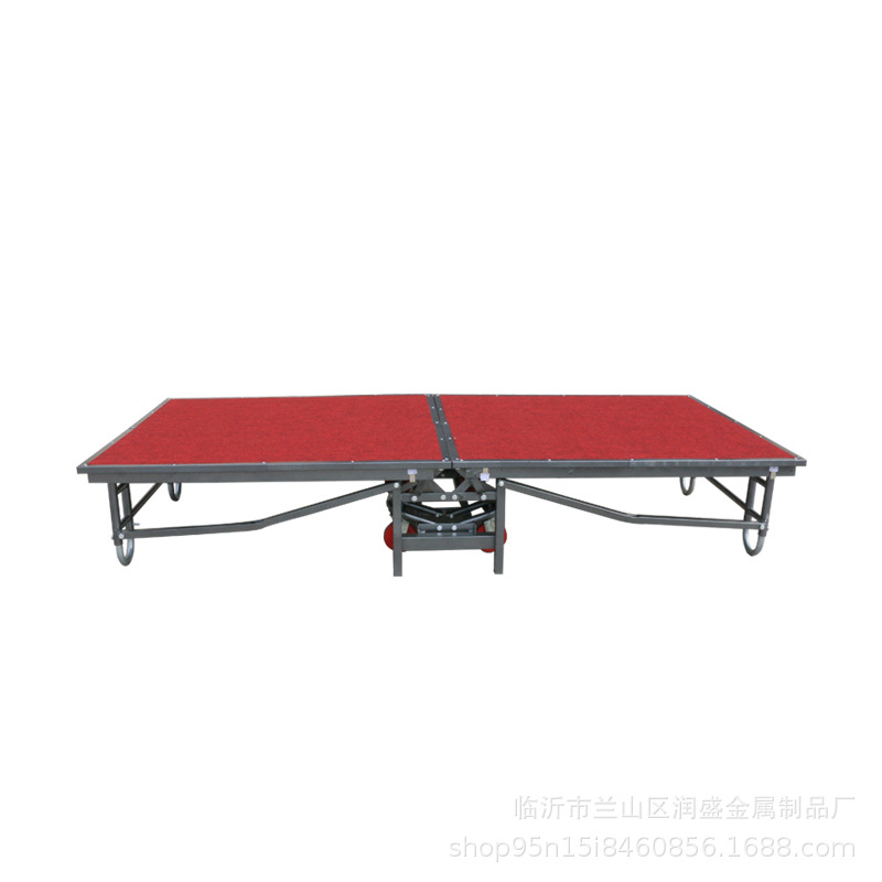 Hotel folding mobile stage board wedding runway steel assembly activities performance conference stage shelf