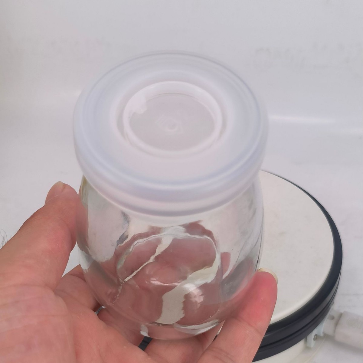 Small Pudding Mousse Cup Yogurt Bottle Double Skin Yogurt Jar Glass Bottle Pudding Bottle 200ml Double Skin Yogurt High Appearance