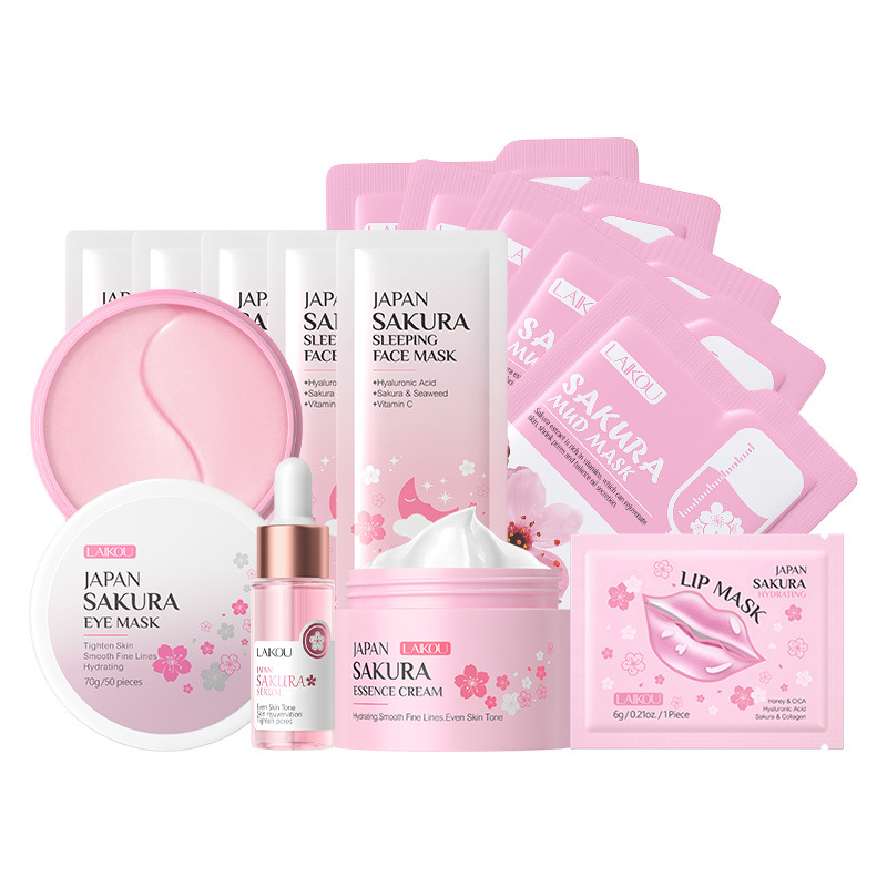 LAIKOU серия цветка вишни полный набор средств по уходу за кожей в наличии