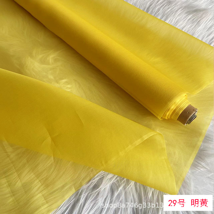 Encrypted 8 Mumi Silk Organza Fabric, 40 Wide Mulberry Silk Crisp Organza Fabric