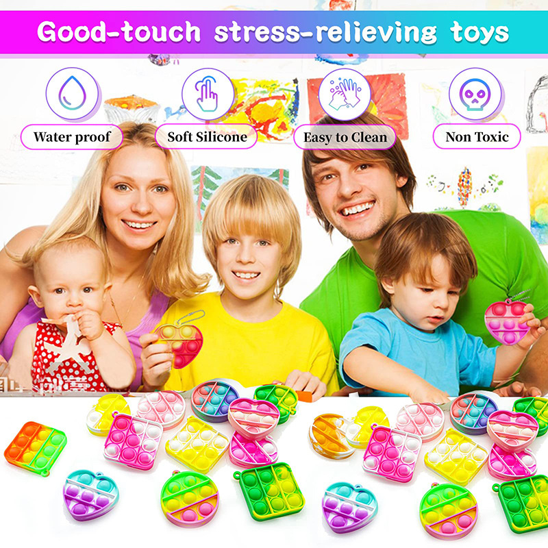 Press LeLe Rodent Extermination Pioneer Decompression Toy Key Pendant Bubble Leo Silicone Decompression Toy Keychain Pendant