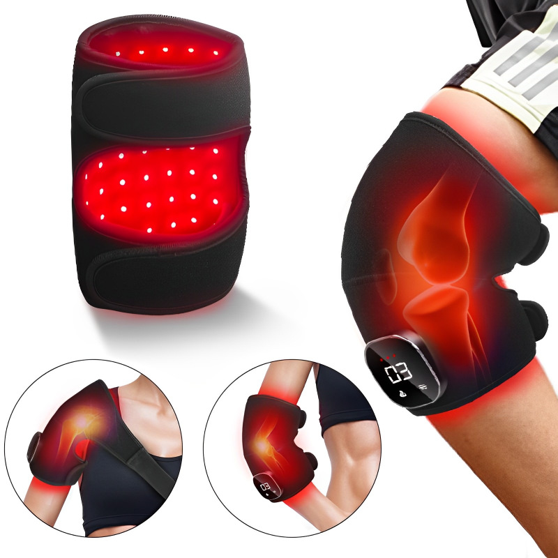 Cross-Border New Wireless Red Light Knee Pads Infrared Physiotherapy Heated Knee Pads Elbow Pads Physiotherapy Lamp Red Light Heating Knee Pads