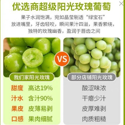 Sunshine Rose Grape Qingwang Fresh Seasonal Fruit