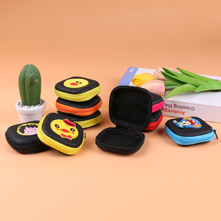 Factory wholesale Korean cute cartoon headphone bag portable storage bag small coin purse children's bag spot cosmetic bag