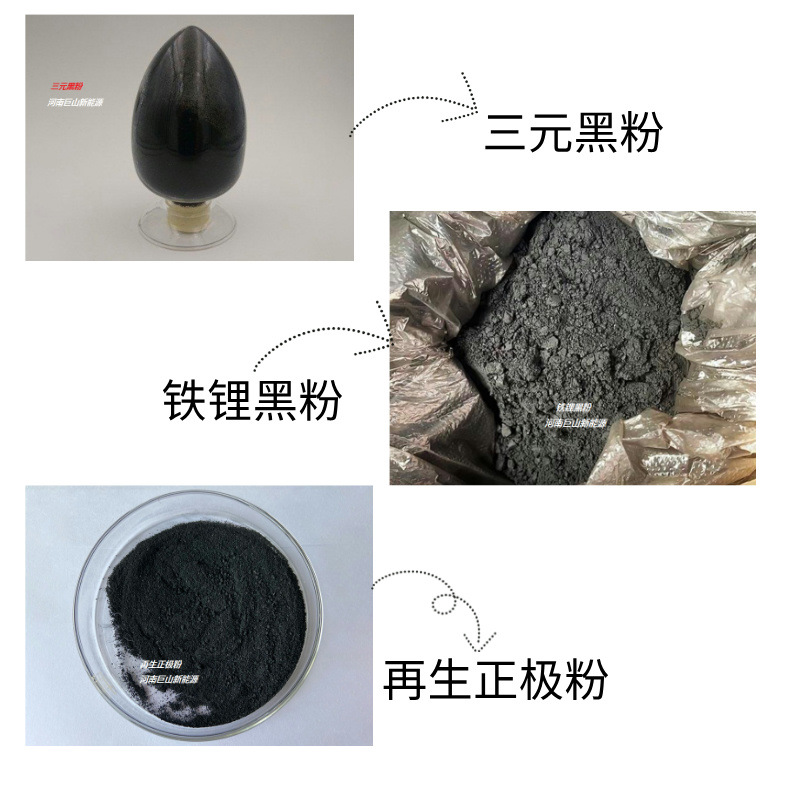 Recycling and Disposal of Retired Waste Lithium Batteries, Product Ternary Lithium Powder, Iron Lithium Black Powder, Regenerated Cathode Powder