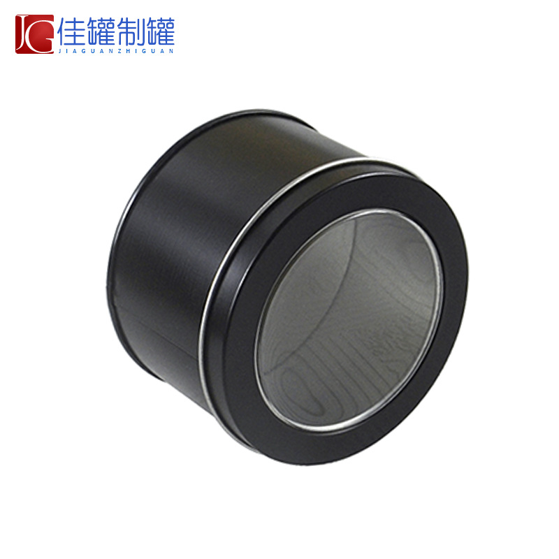 Ready Stock Suitable for Casio Watch Iron Box Small Gold Watch Iron Box Packaging Round Window Tinplate Gift Box