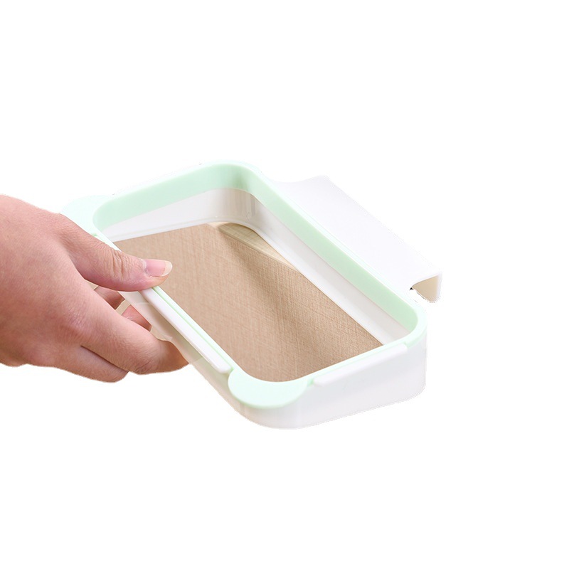 Yiyue Panda Kitchen Storage Rack Trash Bag Holder Cabinet Door Back Rag Hanger Wall-Mounted Cartoon Storage Rack