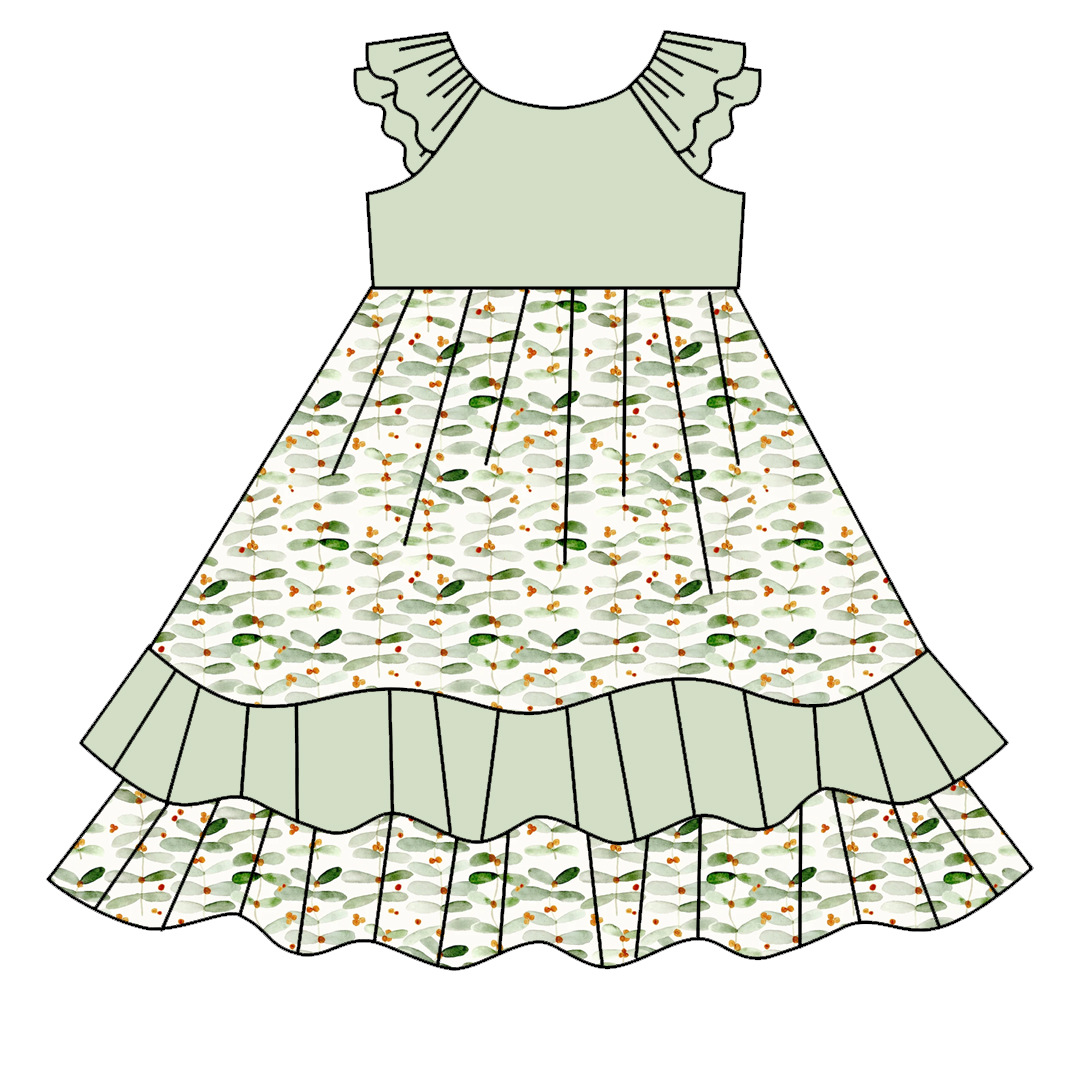 Оптовая продажа на международном рынке. Индивидуальное летнее платье для девочек-принцесс с цифровой печатью