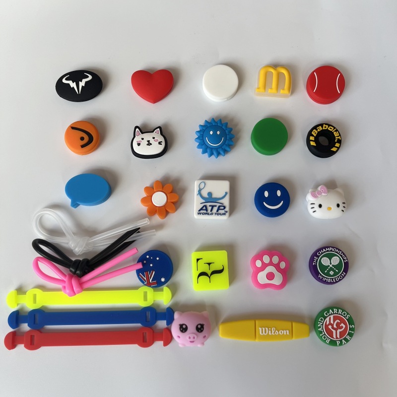 Кросс-бордерный амортизатор для теннисной ракетки, силиконовый, ПВХ, мягкий резиновый буфер, ударопрочный