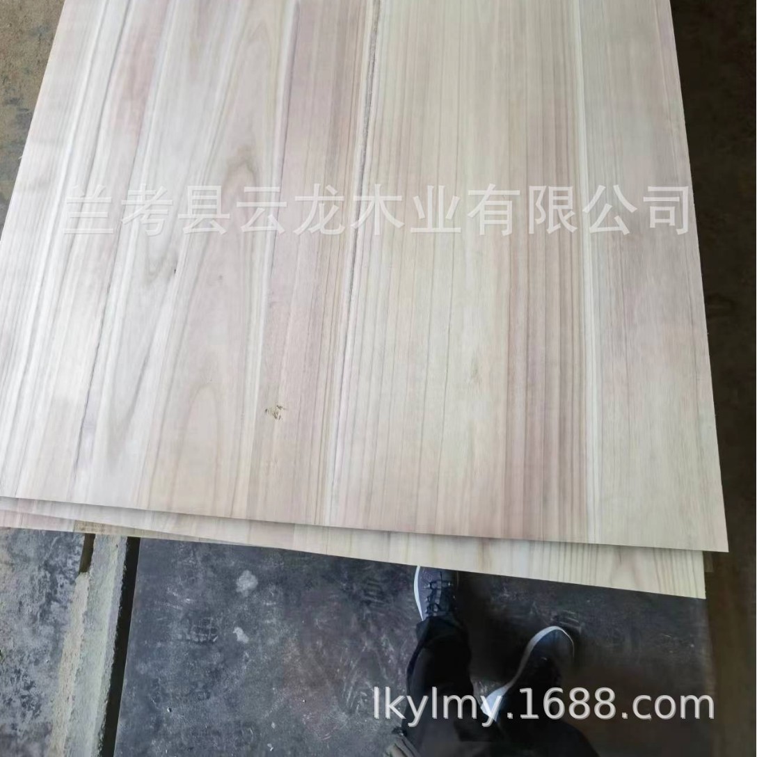 Customized Paulownia Straight Panel Furniture Components Solid Wood Paulownia Board Wardrobe Drawer Wood Line Wood Board