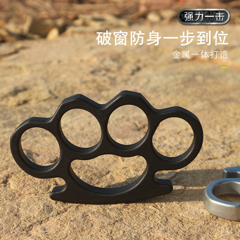 Tiger Finger Four Finger Hand Buckle Knuckles Buckle Self-defense Weapon Ring Legal Broken Window Self-defense Supplies