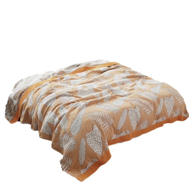 Five-layer cotton gauze towel blanket cotton towel blanket air conditioning quilt single double summer cool quilt adult blanket thin quilt