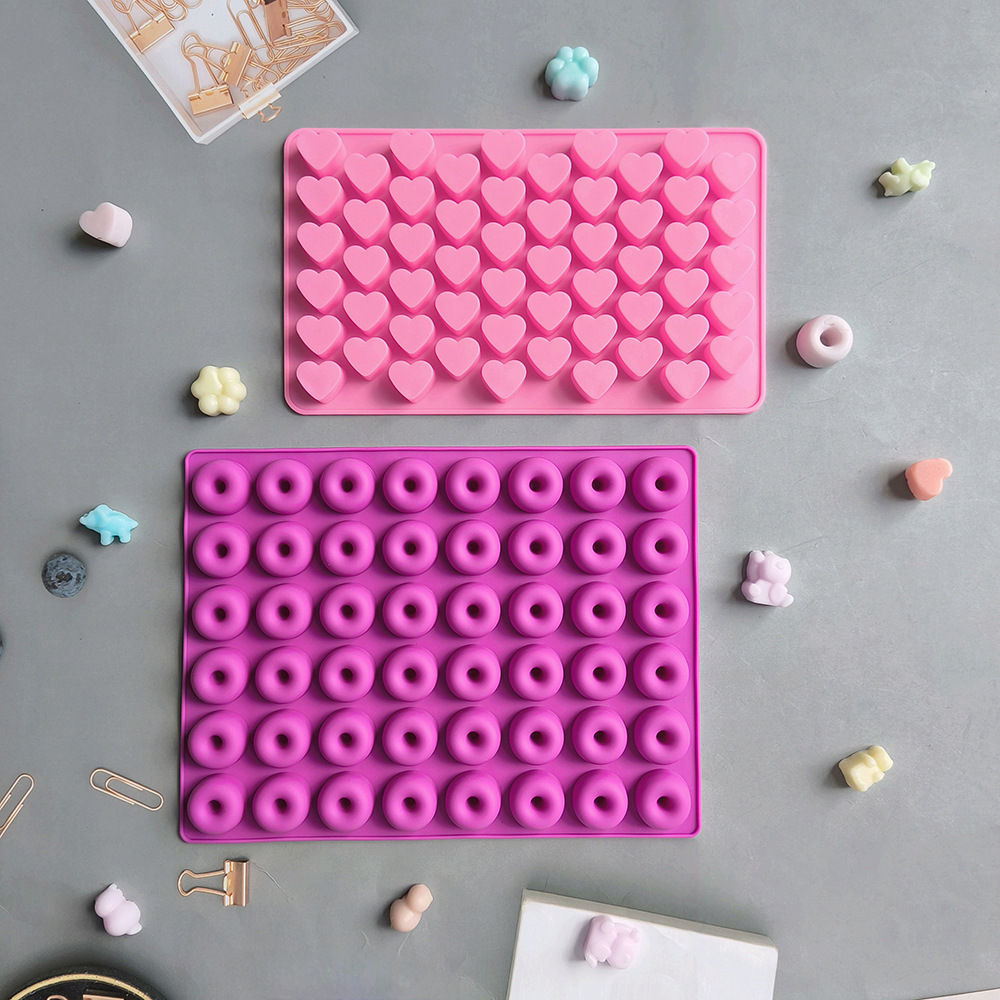 Bear Donut Love Chocolate Fudge Silicone Mold Non-stick DIY Dessert Cookie Cake Baking Mold