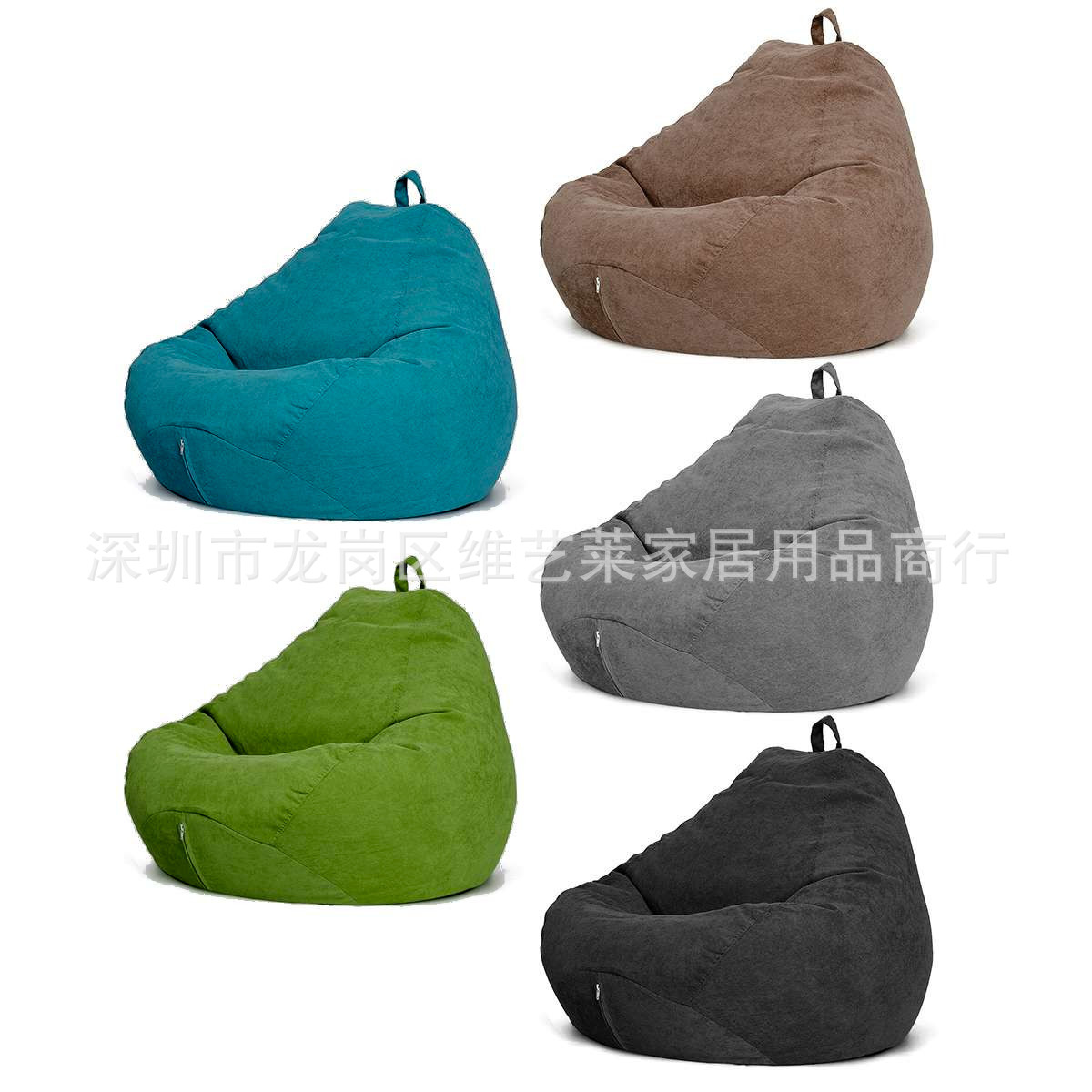 Corduroy Lazy Sofa Cover Bean Bag Chair Japanese Tatami Bean Bag Cover Home Furniture Foreign Trade Cross-border Amazon