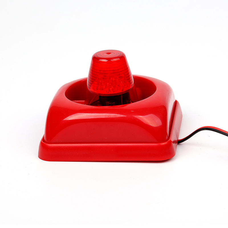 Xenon Lamp Fire Alarm Multiple Sound Switching Sound and Light Alarm Led Light Source Fire Alarm Cross-Border