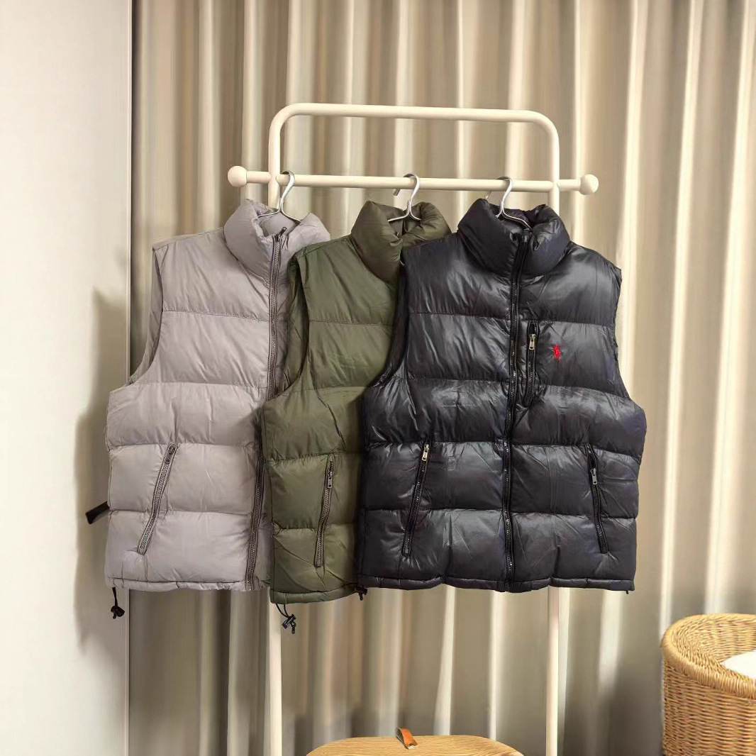 Cross-Border Vest Ralph Lauren/Ralph Lauren Men's Classic Anti-Water down Vest for Men and Women