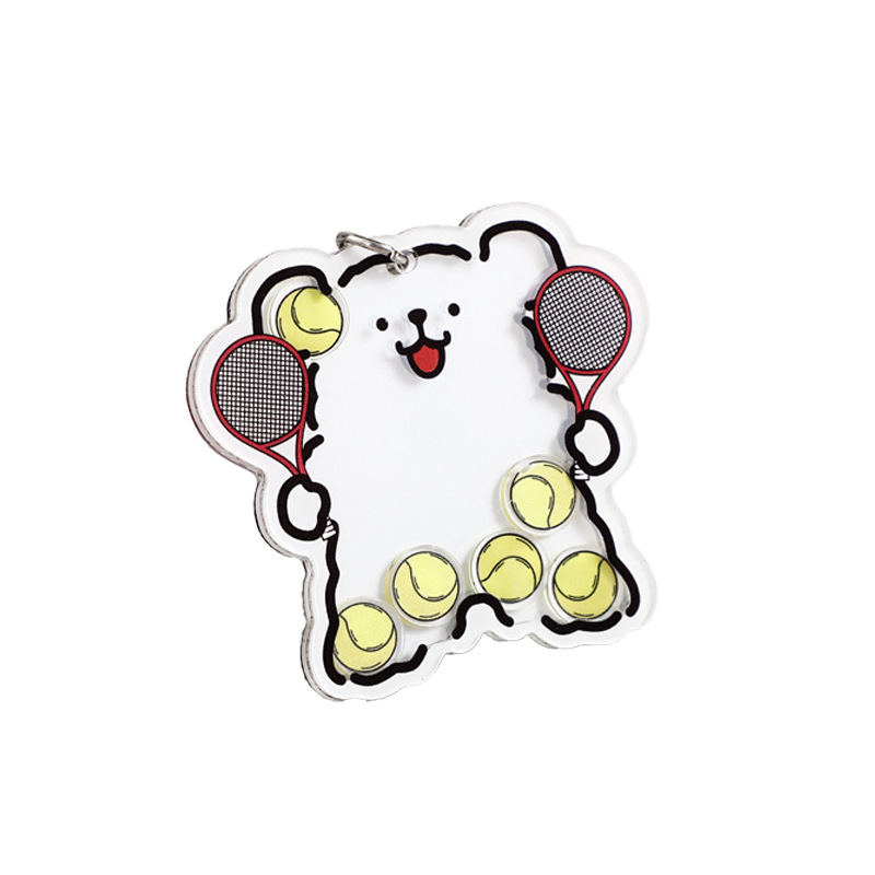 Acrylic Keychain Customized Photo Cartoon Animation Two-Dimensional Peripheral Star Pendant Double-Sided Custom Pendant