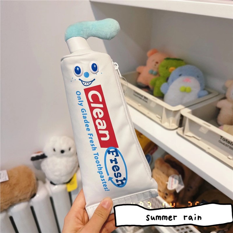 Японский стиль, настоящая зубная паста, пенал, креативный органайзер для стола, многофункциональная коробка для хранения канцелярских принадлежностей