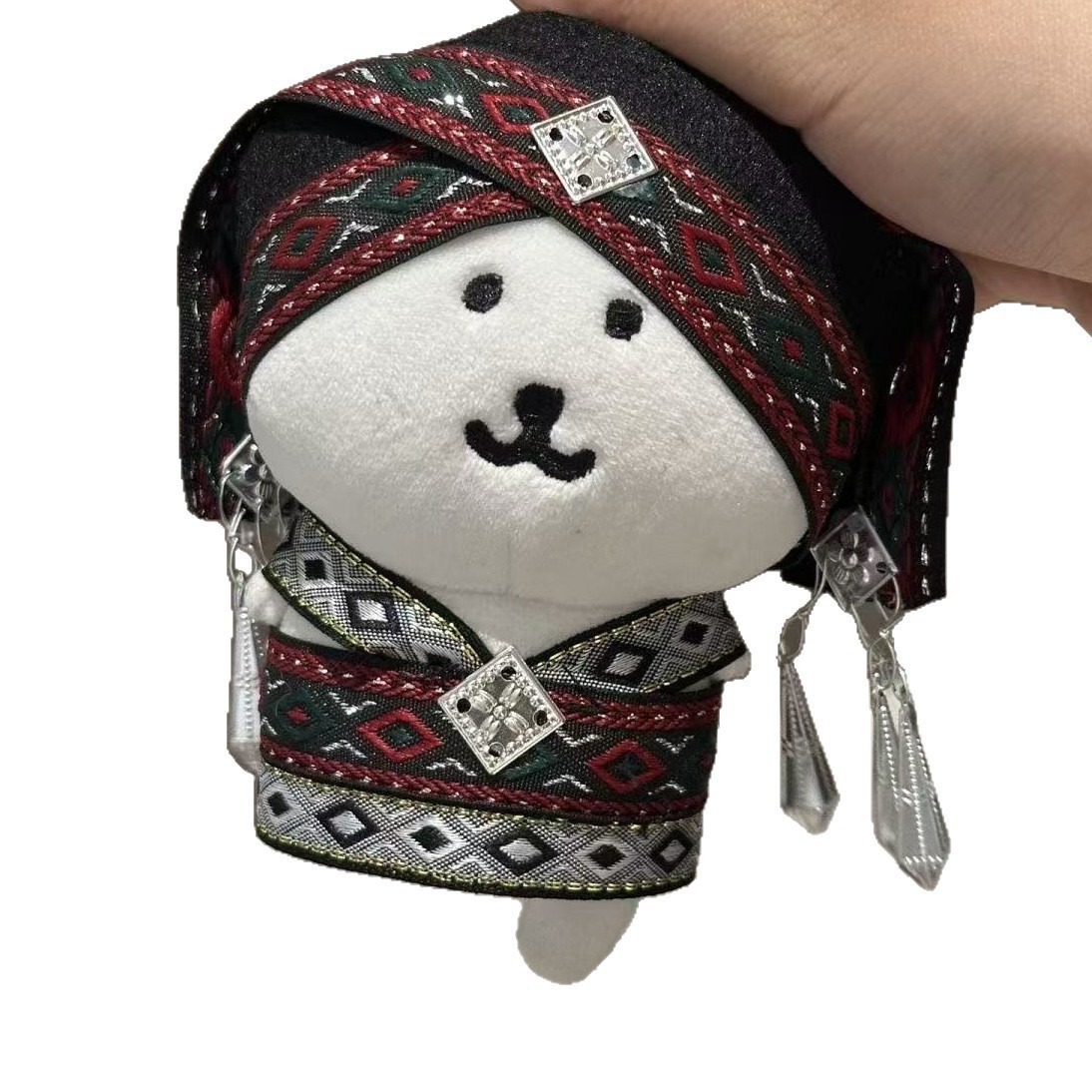 Labubu Clothing Accessories Chinese Style Self-Deprecating Bear Zhuang Ethnic Style Doll Clothes 10cm 13cm 17cm Doll Clothes Doll