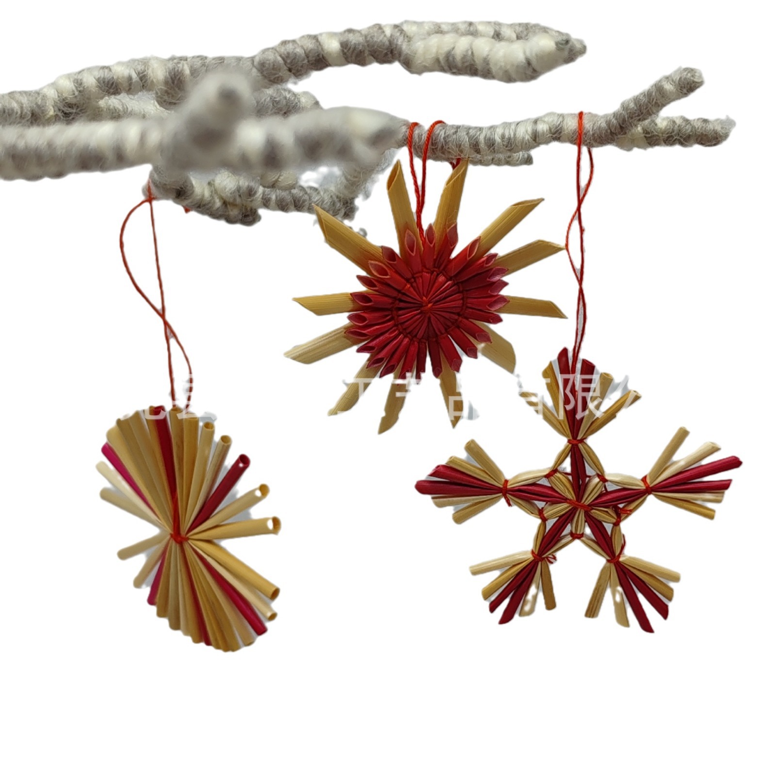 Christmas tree pendant box gift box three-dimensional snowflake Angel five-pointed star pendant decoration supplies