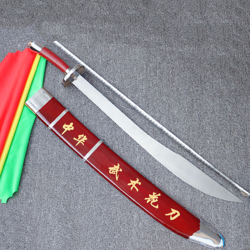 Martial Arts Performance Knife Tai Chi Knife Martial Arts Flower Knife Single Knife Kidsren and Adults Chinese Martial Arts Knife Soft Knife Ringing Knife Unedged
