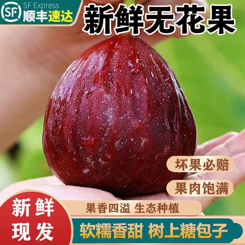 【Sf Express 2.5kg 】Fresh Red-Skinned Figs, Fresh Fruits for Pregnant Women, Seasonal Large Fruits, Green and Red-Skinned Fresh Fruits