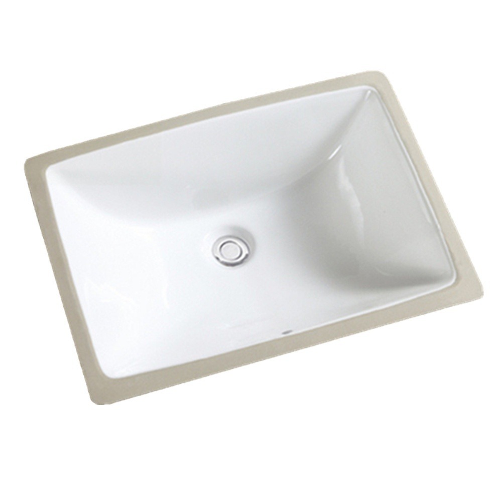 Yl1812 Bathroom 20inch Square Arc under Counter Basin Foreign Trade Embedded Ceramic Wash Basin Hotel Balcony Wash Basin