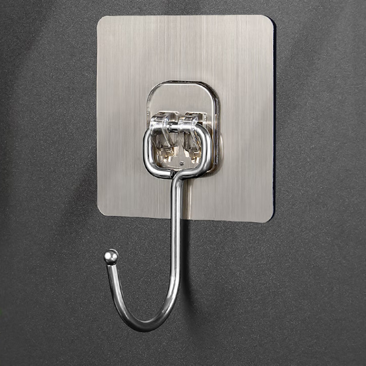Factory large hook strong hook adhesive nail-free door clothes hook Bathroom Kitchen Wall wall hook
