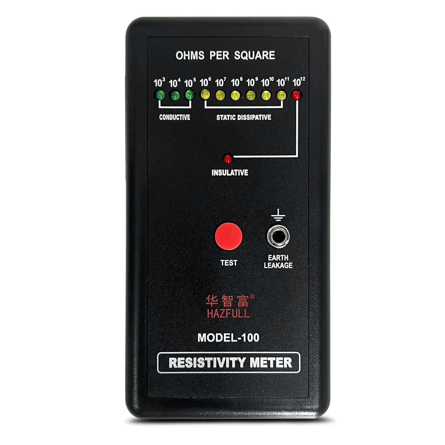 Electrostatic Resistance Meter Model-100 Anti-Static Surface Resistance Tester Impedance Meter Ds Resistance Detection Xinxia