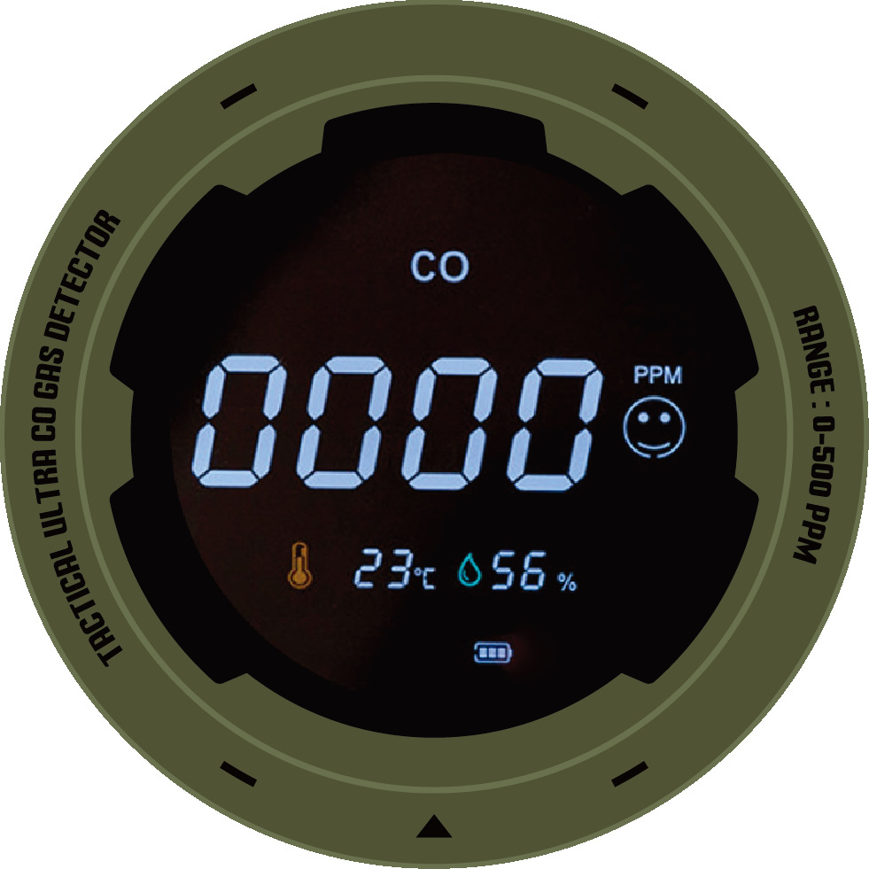 Measurement of small phenanthrene carbon monoxide detector PTH-12 new large-capacity outdoor camping saloon car soot concentration detection