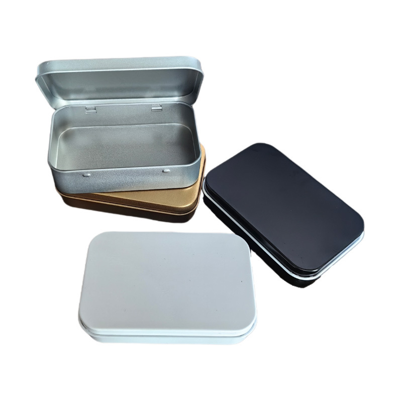 Hot-Selling In-Stock Wearable Armor USB Flash Drive Cigarette Badge Packaging Box Logo Frosted Rectangular Tinplate Box