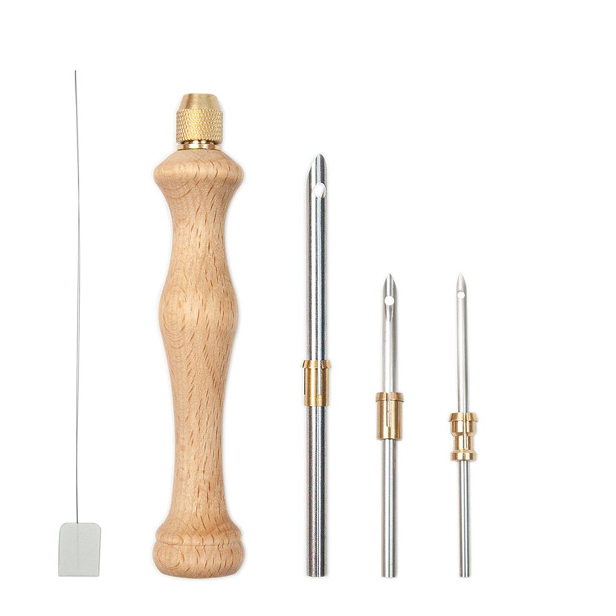 Русский покерный вышивальный штамп игла шершащий толстый штамп игла из массива дерева многоигольный инструмент для туфтинга