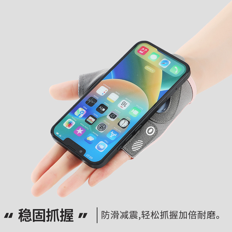 New Sports Gloves for Women's Yoga Fitness Exercise Non-Slip Shock-Absorbing Half-Finger Gloves Wear-Resistant Breathable Anti-Callousing Cycling